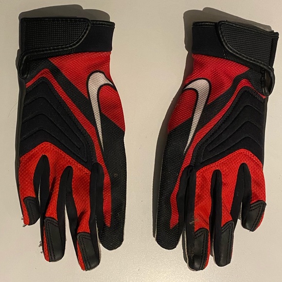 Nike football gloves, women’s size medium